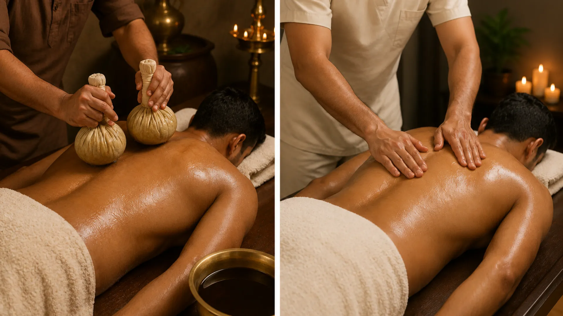 difference between kizhi therapy and a regular massage