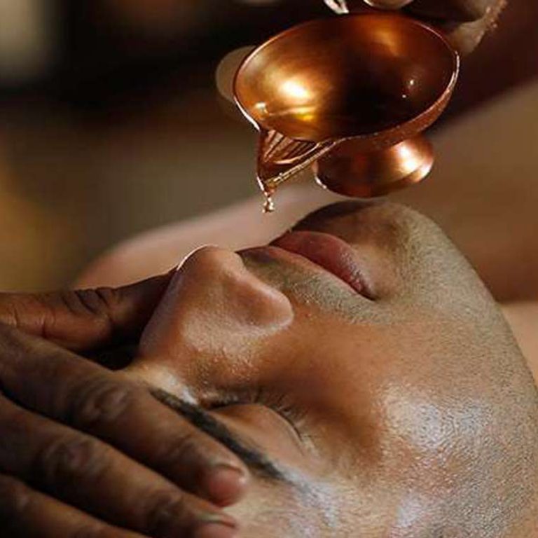 Nasyam Ayurvedic nasal therapy at Brahmi Ayurvedic Healing center in Dubai