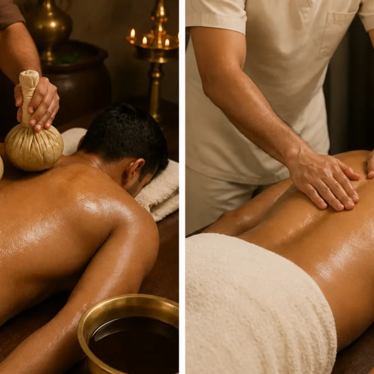 difference between kizhi therapy and a regular massage